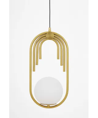 GLAMOUR LAMPA WISZĄCA BIAŁA ZANETTI D15