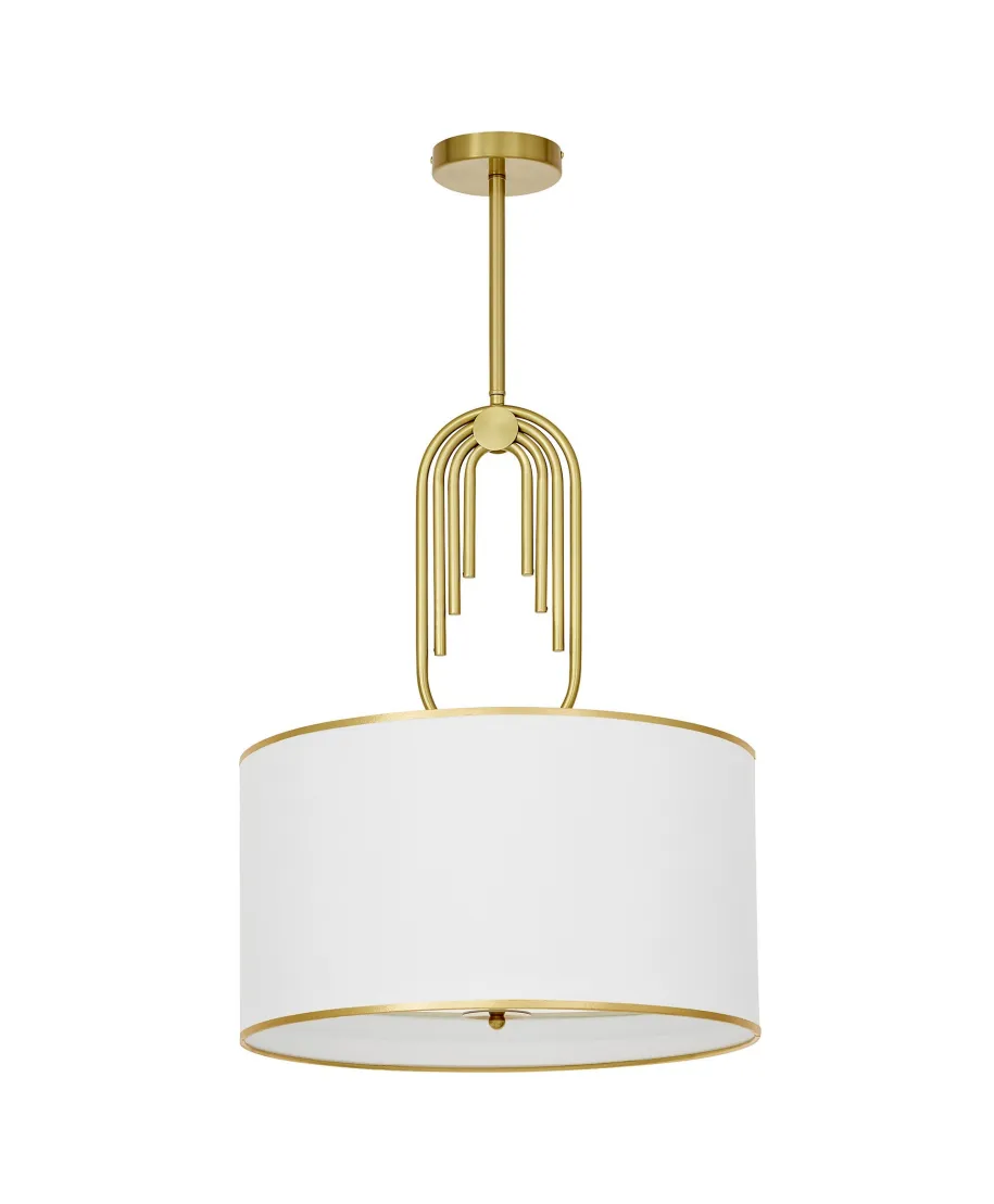 GLAMOUR LAMPA WISZĄCA BIAŁA ZANETTI TRIO