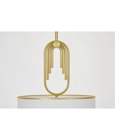 GLAMOUR LAMPA WISZĄCA BIAŁA ZANETTI TRIO