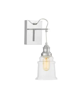 LAMPA ŚCIENNA KINKIET LOFTOWY CHROMOWANY MOLETTI W1