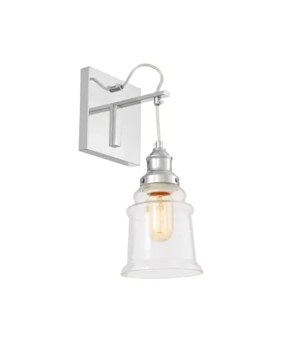 LAMPA ŚCIENNA KINKIET LOFTOWY CHROMOWANY MOLETTI W1