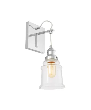 LAMPA ŚCIENNA KINKIET LOFTOWY CHROMOWANY MOLETTI W1