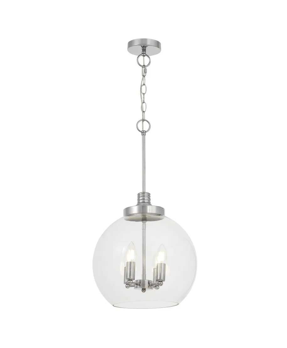 NOWOCZESNA LAMPA WISZĄCA CHROMOWANA BELLARIA