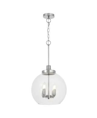 NOWOCZESNA LAMPA WISZĄCA CHROMOWANA BELLARIA