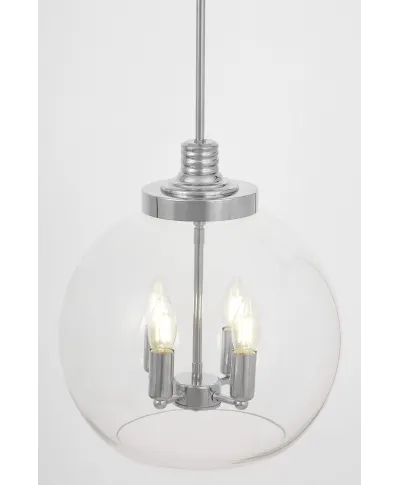 NOWOCZESNA LAMPA WISZĄCA CHROMOWANA BELLARIA