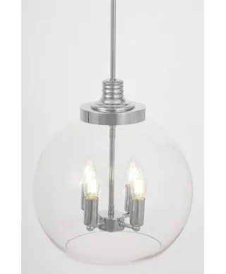 NOWOCZESNA LAMPA WISZĄCA CHROMOWANA BELLARIA