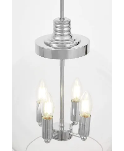 NOWOCZESNA LAMPA WISZĄCA CHROMOWANA BELLARIA