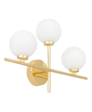 LAMPA ŚCIENNA KINKIET NOWOCZESNY ZŁOTY MARSIADA TRIO NEO