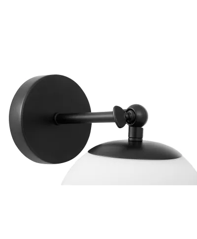 LAMPA ŚCIENNA KINKIET NOWOCZESNY CZARNY FREDICA W1