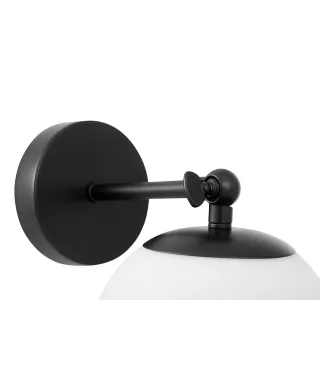 LAMPA ŚCIENNA KINKIET NOWOCZESNY CZARNY FREDICA W1