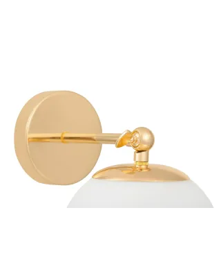 LAMPA ŚCIENNA KINKIET NOWOCZESNY ZŁOTY FREDICA W1