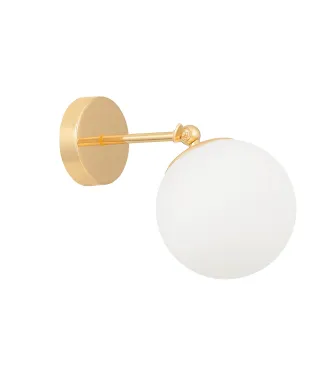 LAMPA ŚCIENNA KINKIET NOWOCZESNY ZŁOTY FREDICA W1