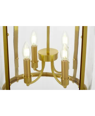 NOWOCZESNA LAMPA WISZĄCA MOSIĘŻNA ASCONA W4