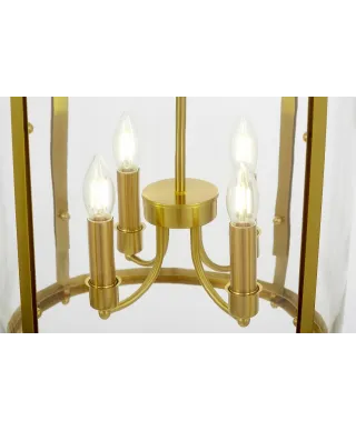 NOWOCZESNA LAMPA WISZĄCA MOSIĘŻNA ASCONA W4