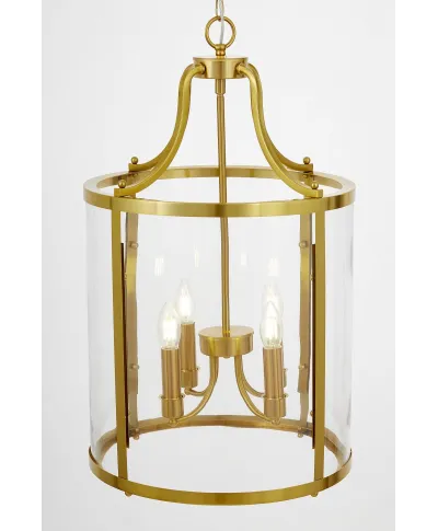 NOWOCZESNA LAMPA WISZĄCA MOSIĘŻNA ASCONA W4