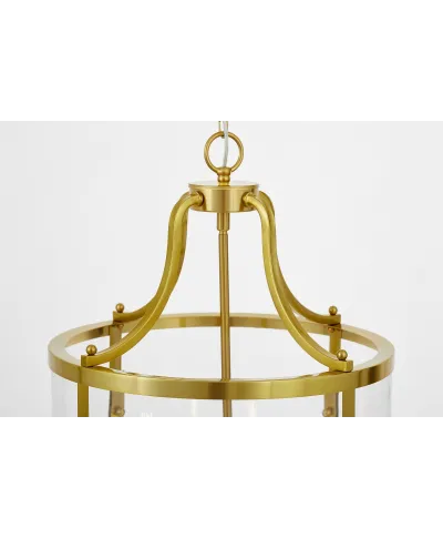 NOWOCZESNA LAMPA WISZĄCA MOSIĘŻNA ASCONA W4