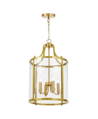 NOWOCZESNA LAMPA WISZĄCA MOSIĘŻNA ASCONA W4