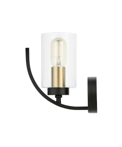 LAMPA ŚCIENNA KINKIET LOFT CZARNO-MOSIĘŻNA MONTEREY W1