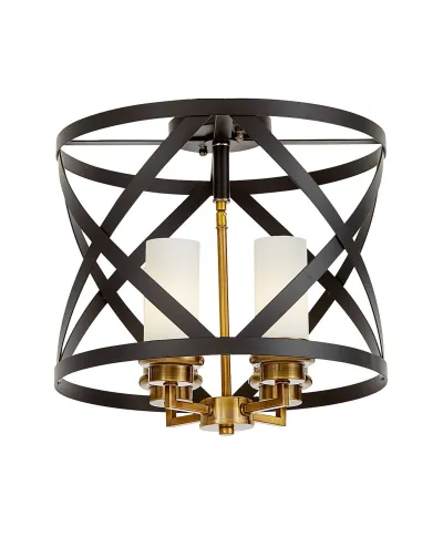 LAMPA SUFITOWA LOFT CZARNO-MOSIĘŻNA ASTILA W4