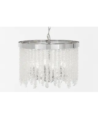NOWOCZESNY ŻYRANDOL KRYSZTAŁOWY CHROMOWANY BALMENA D40