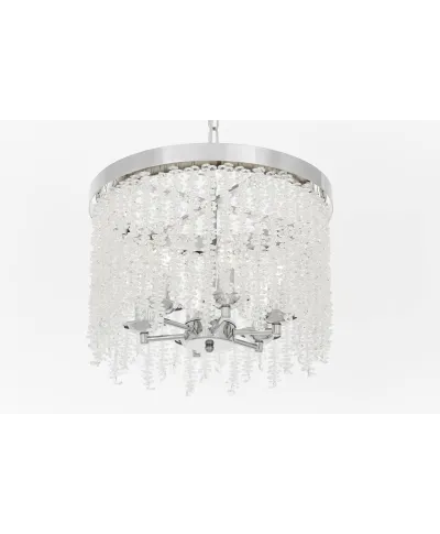 NOWOCZESNY ŻYRANDOL KRYSZTAŁOWY CHROMOWANY BALMENA D40