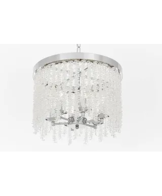 NOWOCZESNY ŻYRANDOL KRYSZTAŁOWY CHROMOWANY BALMENA D40