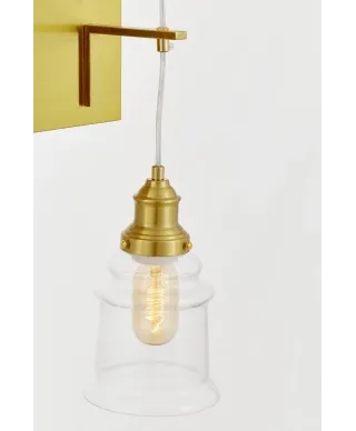 LAMPA ŚCIENNA KINKIET LOFTOWY MOSIĘŻNY MOLETTI W2