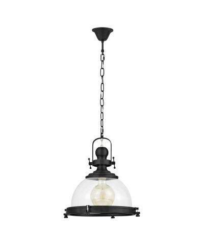 LAMPA WISZĄCA LOFT CZARNA FALCO