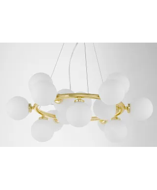 NOWOCZESNA LAMPA WISZĄCA KLASYCZNE ZŁOTO MARSIADA W15