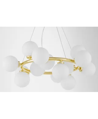 NOWOCZESNA LAMPA WISZĄCA KLASYCZNE ZŁOTO MARSIADA W15