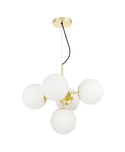 NOWOCZESNA LAMPA WISZĄCA KLASYCZNE ZŁOTO STELVIO W5