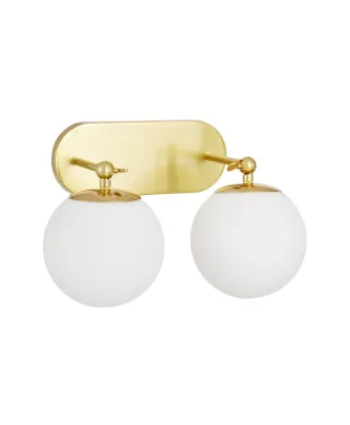 LAMPA ŚCIENNA KINKIET NOWOCZESNY MOSIĘŻNY FREDICA W2