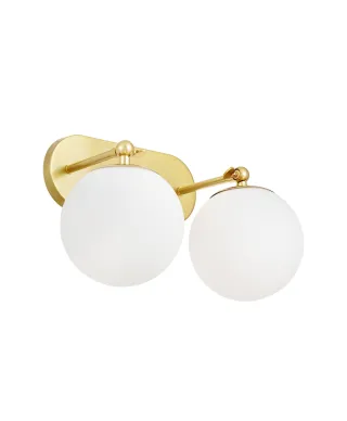 LAMPA ŚCIENNA KINKIET NOWOCZESNY MOSIĘŻNY FREDICA W2