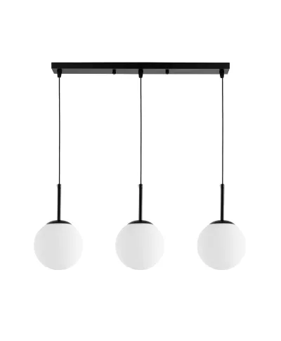 NOWOCZESNA POTRÓJNA LAMPA CZARNA FREDICA W3 PRO