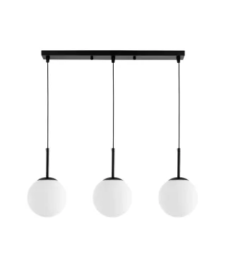 NOWOCZESNA POTRÓJNA LAMPA CZARNA FREDICA W3 PRO