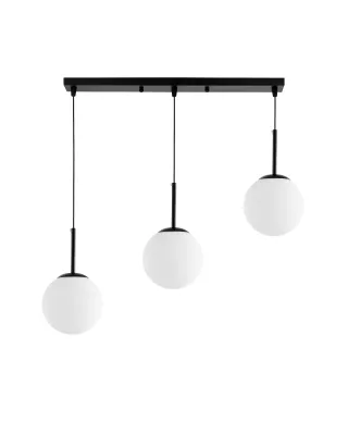 NOWOCZESNA POTRÓJNA LAMPA CZARNA FREDICA W3 PRO