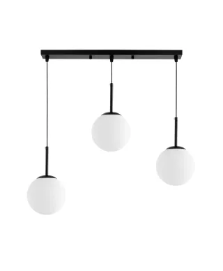 NOWOCZESNA POTRÓJNA LAMPA CZARNA FREDICA W3 PRO