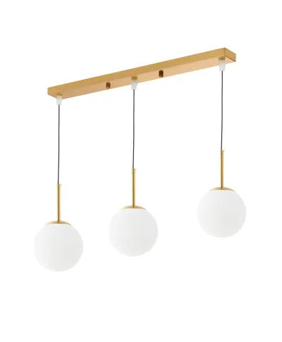 NOWOCZESNA POTRÓJNA LAMPA ZŁOTA FREDICA W3 PRO