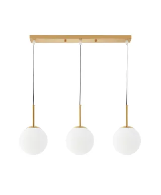 NOWOCZESNA POTRÓJNA LAMPA ZŁOTA FREDICA W3 PRO