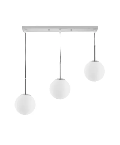 NOWOCZESNA POTRÓJNA LAMPA CHROMOWANA FREDICA W3 PROPRO