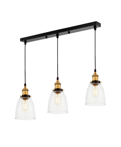 POTRÓJNA LAMPA WISZĄCA LOFT FABI W3 PRO