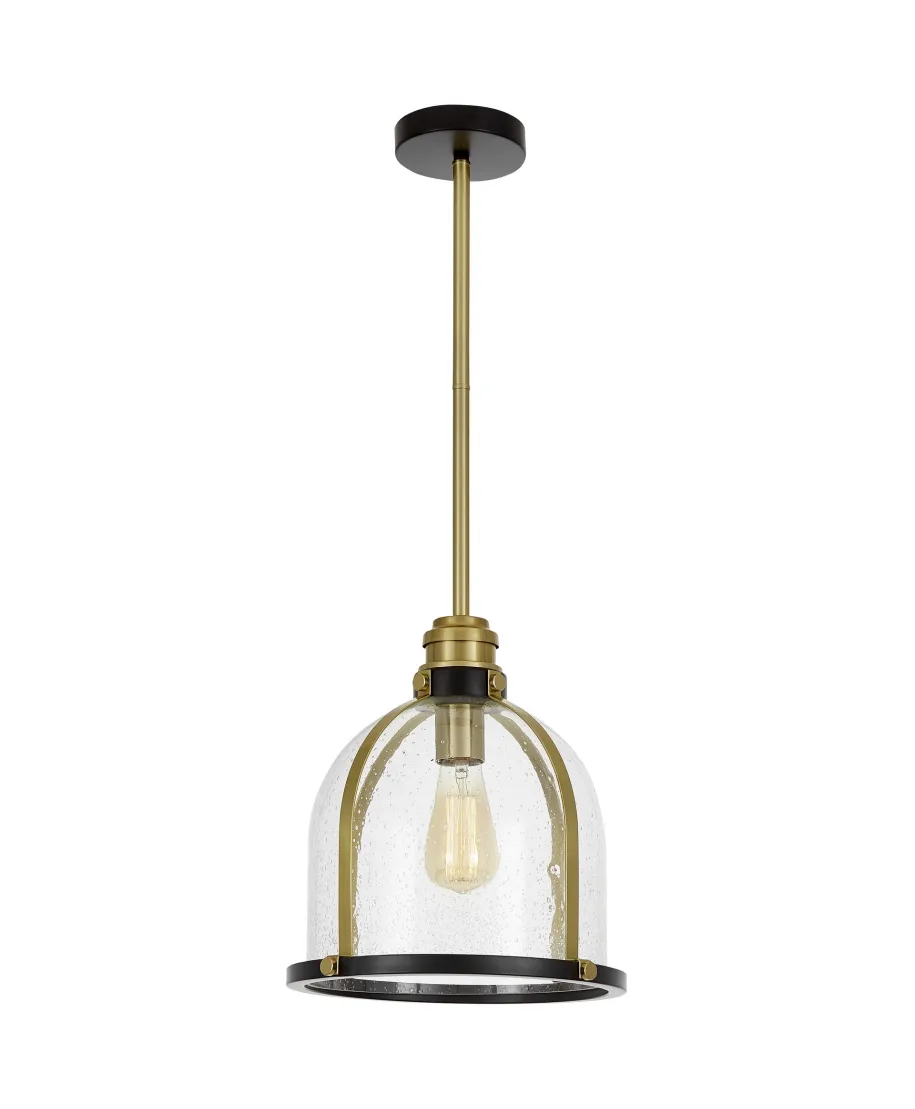 LAMPA WISZĄCA LOFT CZARNO-MOSIĘŻNA BRANSON