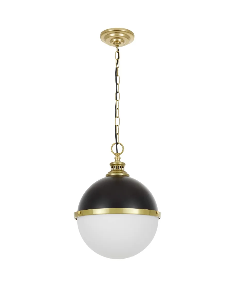 LAMPA WISZĄCA LOFT CZARNO-MOSIĘŻNA LARGO