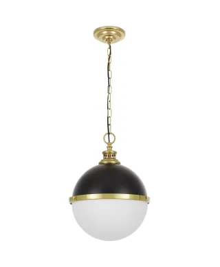 LAMPA WISZĄCA LOFT CZARNO-MOSIĘŻNA LARGO