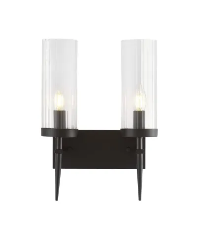 LAMPA ŚCIENNA KINKIET CZARNY MORATTI W2