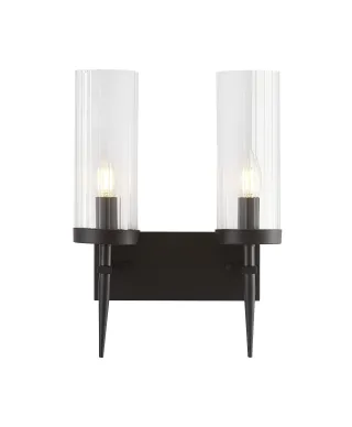 LAMPA ŚCIENNA KINKIET CZARNY MORATTI W2