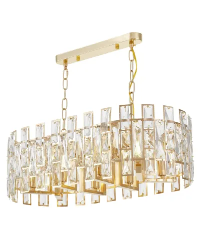 NOWOCZESNY ŻYRANDOL KRYSZTAŁOWY ZŁOTY FIORINA D70 PRO