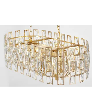 NOWOCZESNY ŻYRANDOL KRYSZTAŁOWY ZŁOTY FIORINA D70 PRO