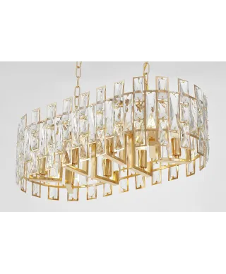 NOWOCZESNY ŻYRANDOL KRYSZTAŁOWY ZŁOTY FIORINA D70 PRO