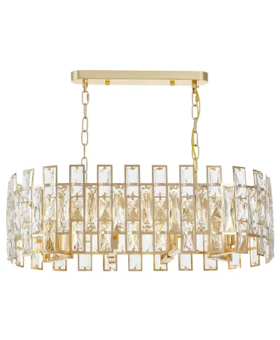 NOWOCZESNY ŻYRANDOL KRYSZTAŁOWY ZŁOTY FIORINA D70 PRO